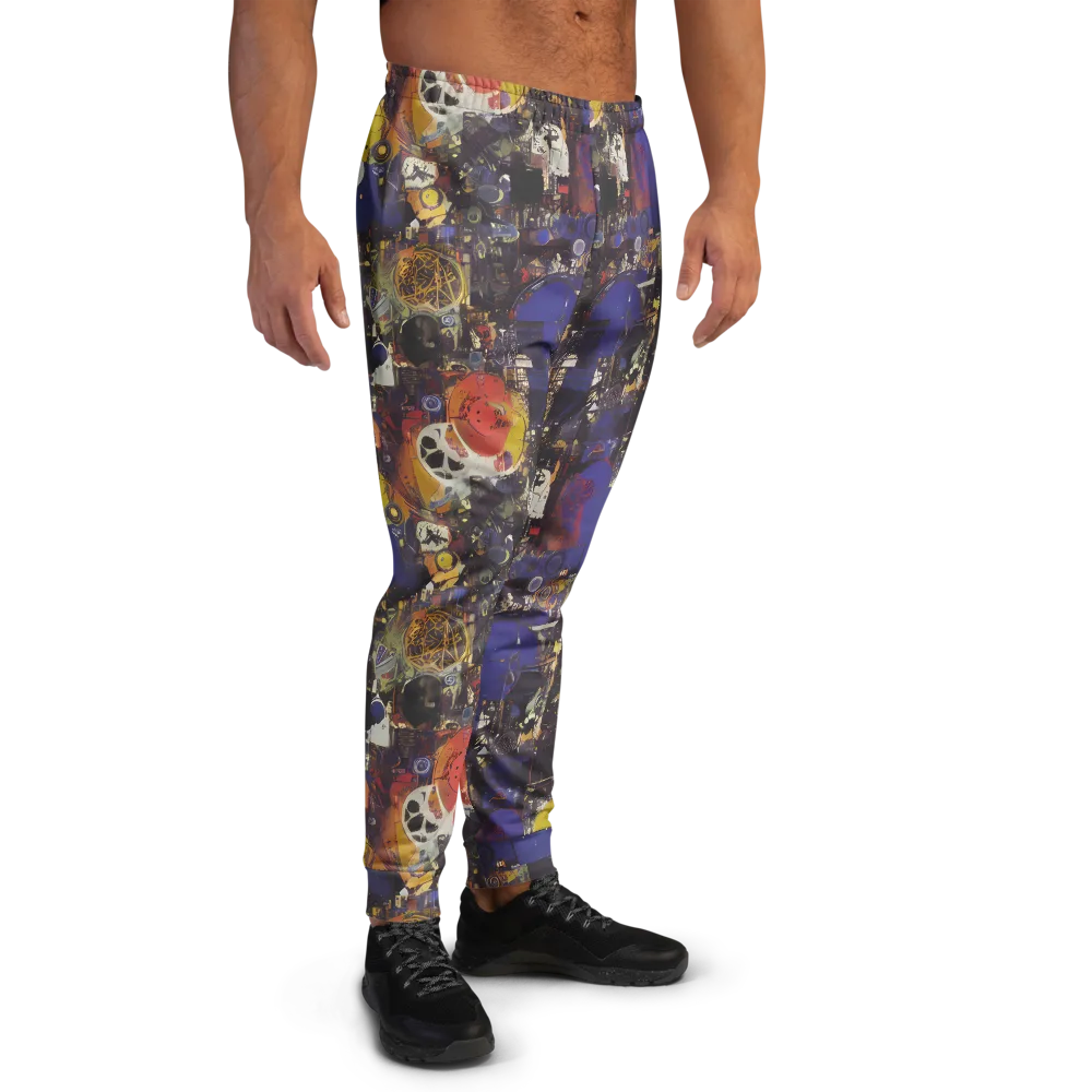Abstract Galaxy on Men's Joggers — Right