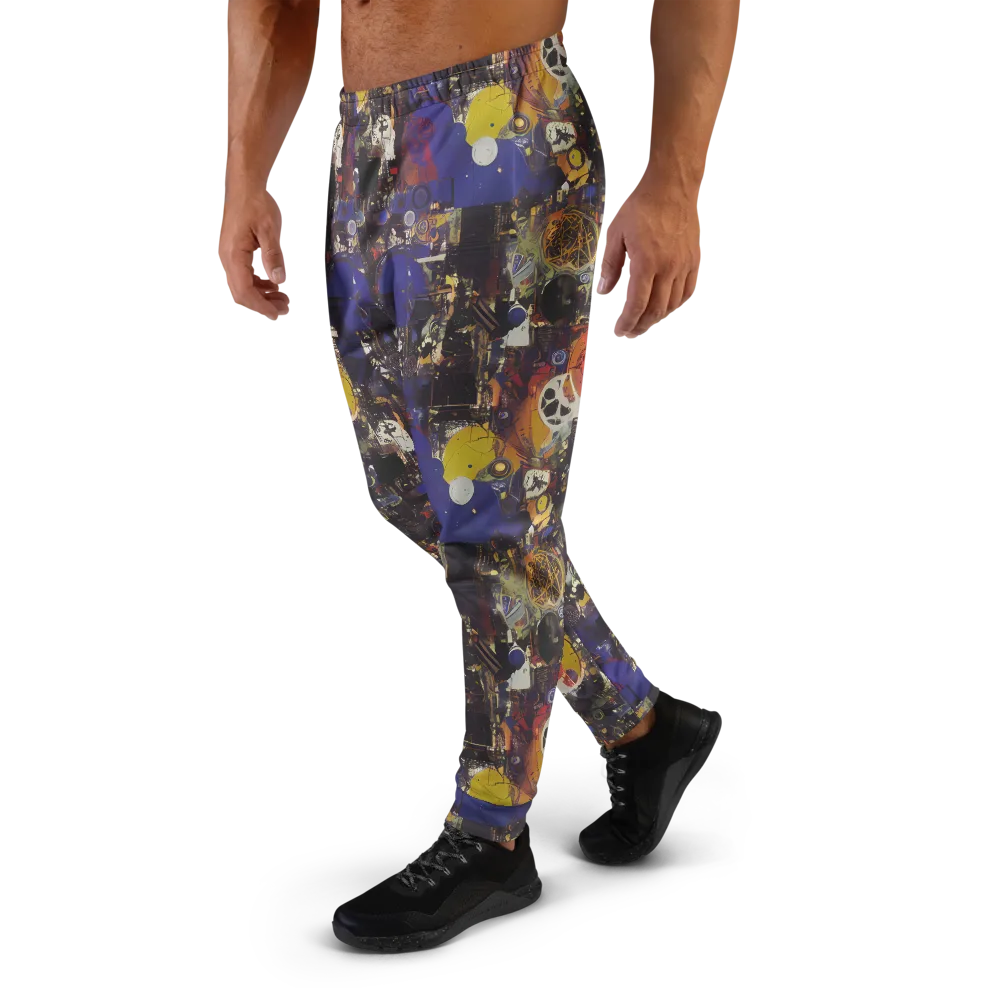Abstract Galaxy on Men's Joggers — Left