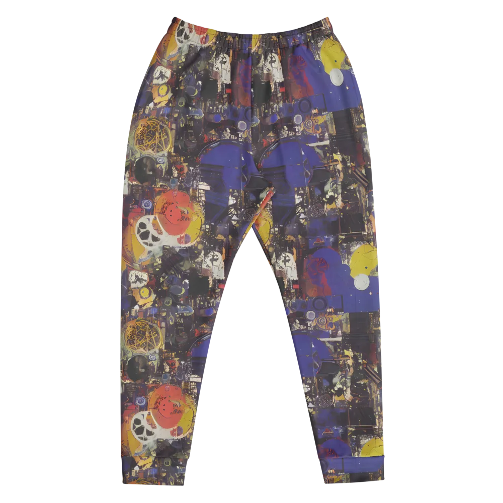 Abstract Galaxy on Men's Joggers — Front