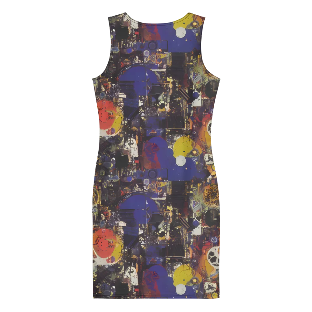 Abstract Galaxy on Bodycon Dress — Back