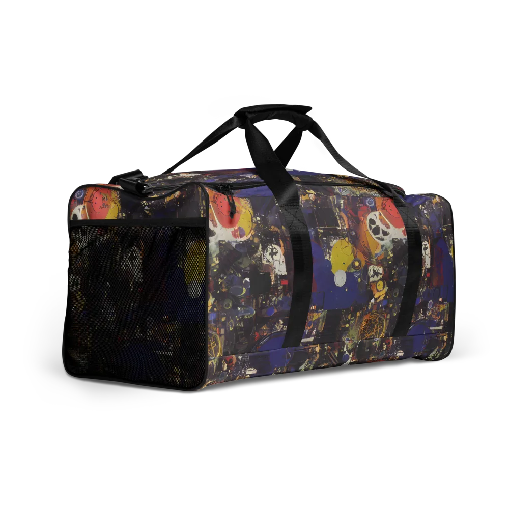 Abstract Galaxy on Duffle Bag — Right Front