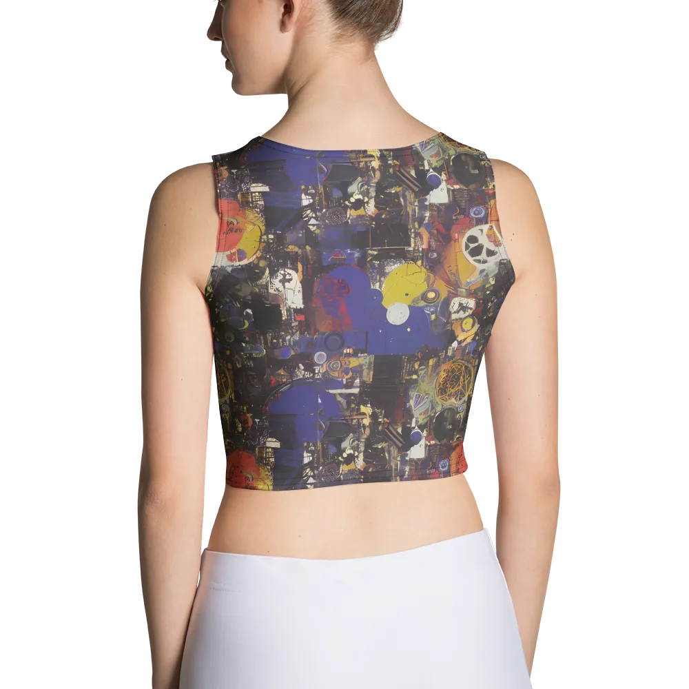 Abstract Galaxy on Crop Top — Back