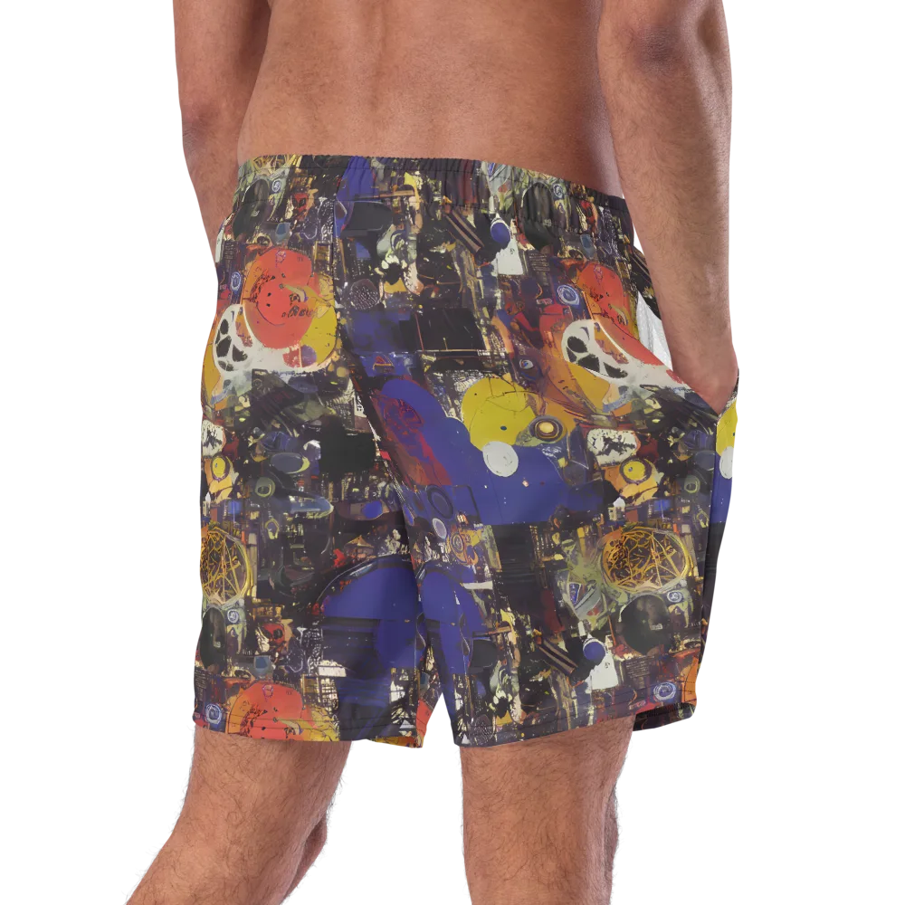 Abstract Galaxy on Swim Trunks — Right Back