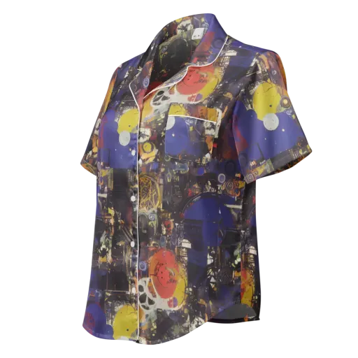 Abstract Galaxy on a Women's Short Sleeve Pajama Top