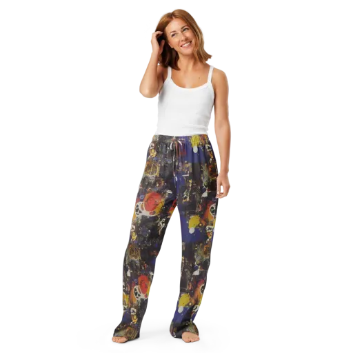 Abstract Galaxy on a Women's Pajama Pants