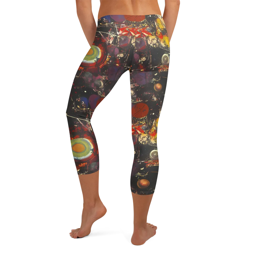 Lunar Funk on Capri Leggings — Back