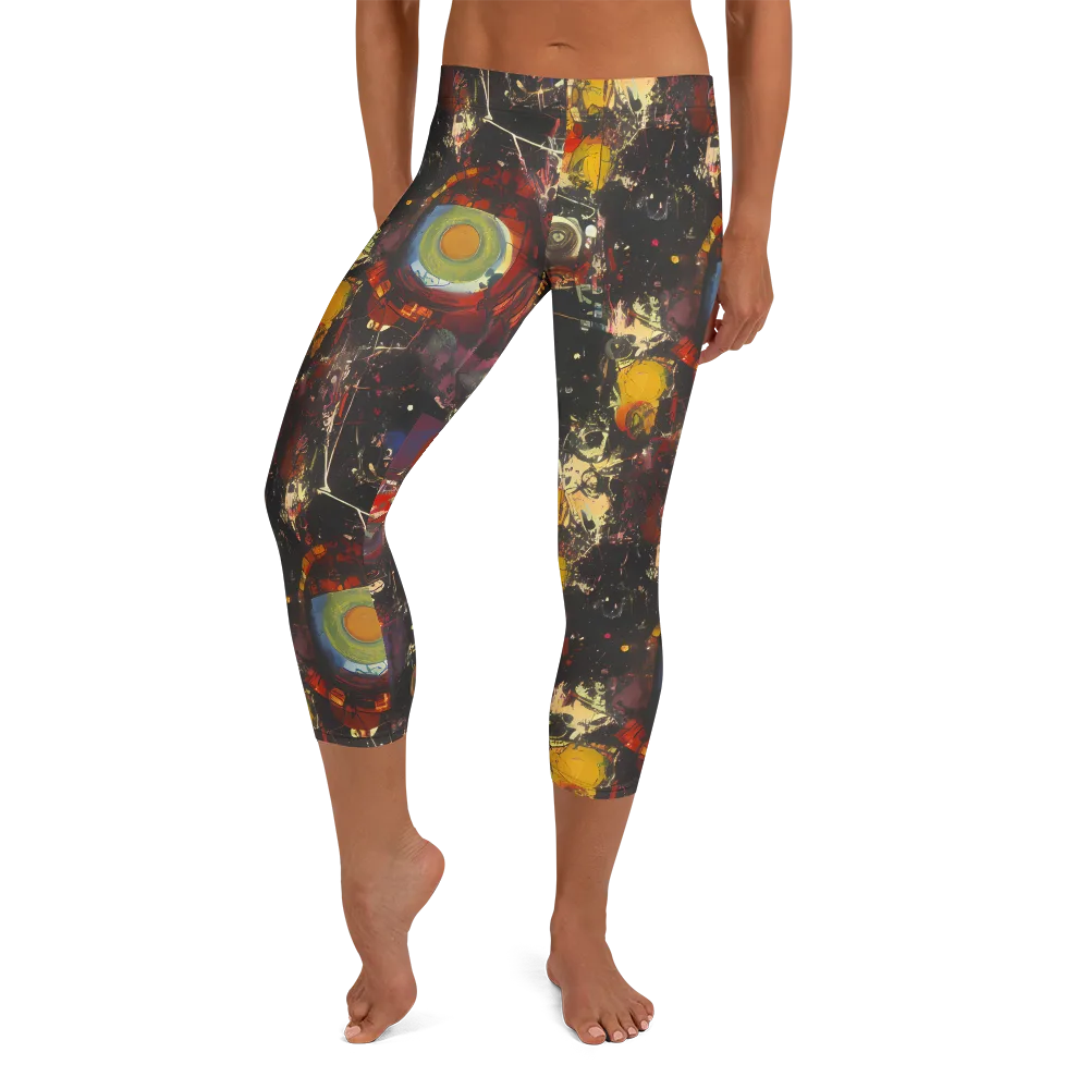 Lunar Funk on Capri Leggings — Front