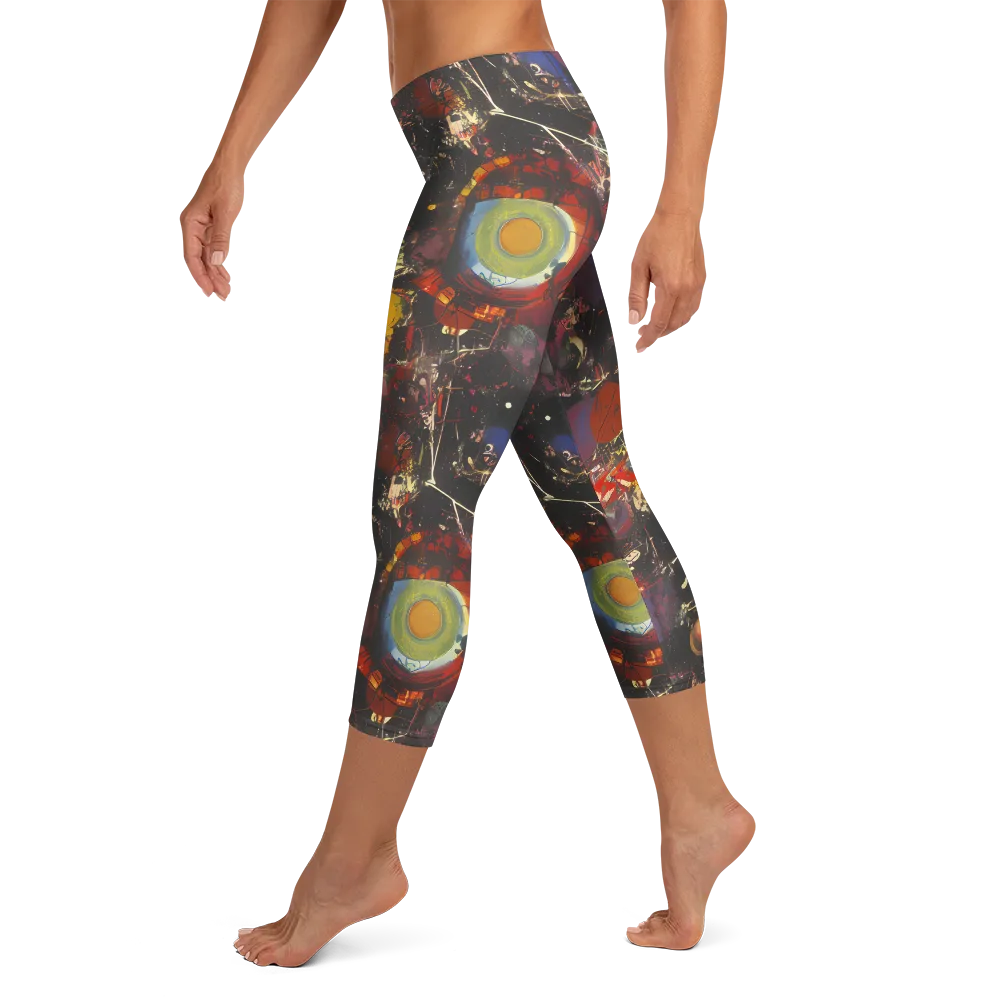 Lunar Funk on Capri Leggings — Left