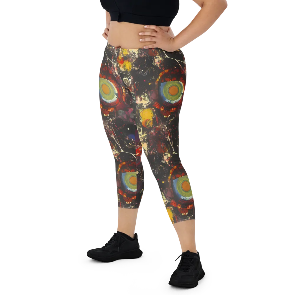 Lunar Funk on Capri Leggings — Front
