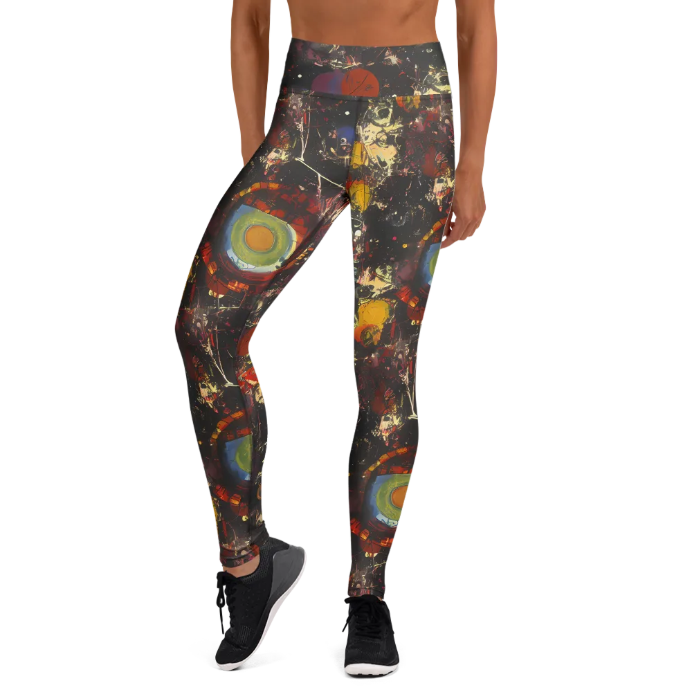 Lunar Funk on Yoga Leggings — Front