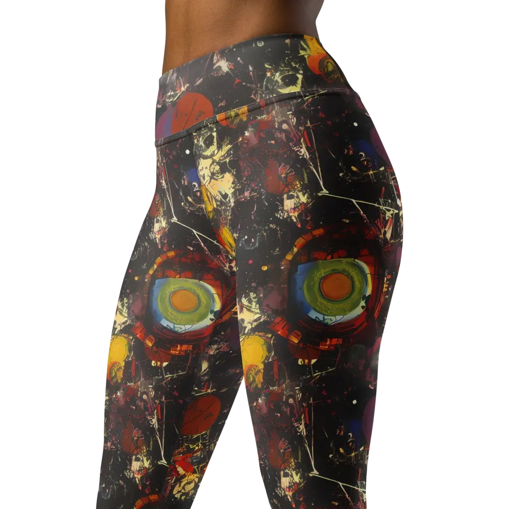 Lunar Funk on Yoga Leggings — Left Front
