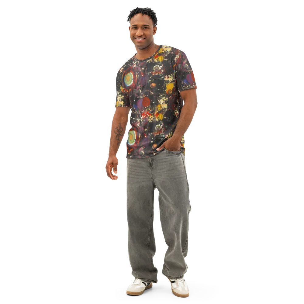 Lunar Funk on Men's Cotton Crew Neck T-Shirt — Front