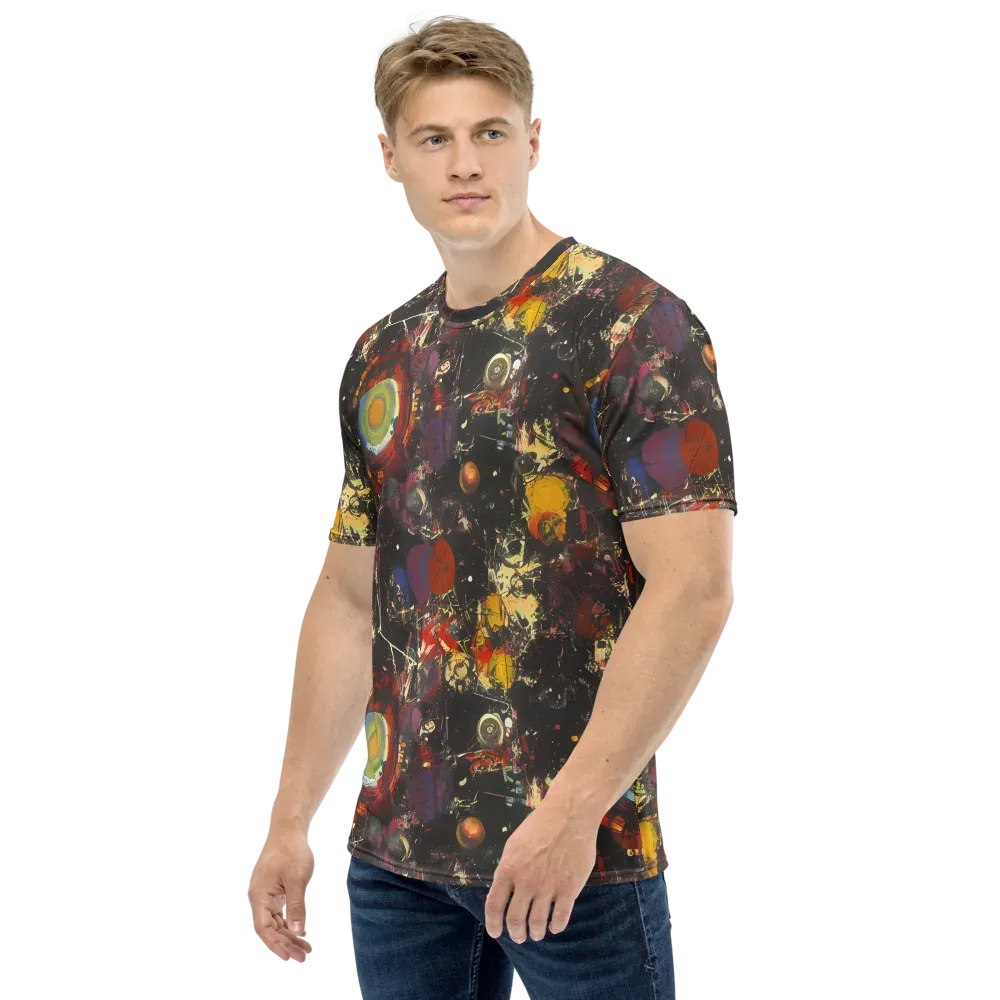 Lunar Funk on Men's Crew Neck T-Shirt — Left