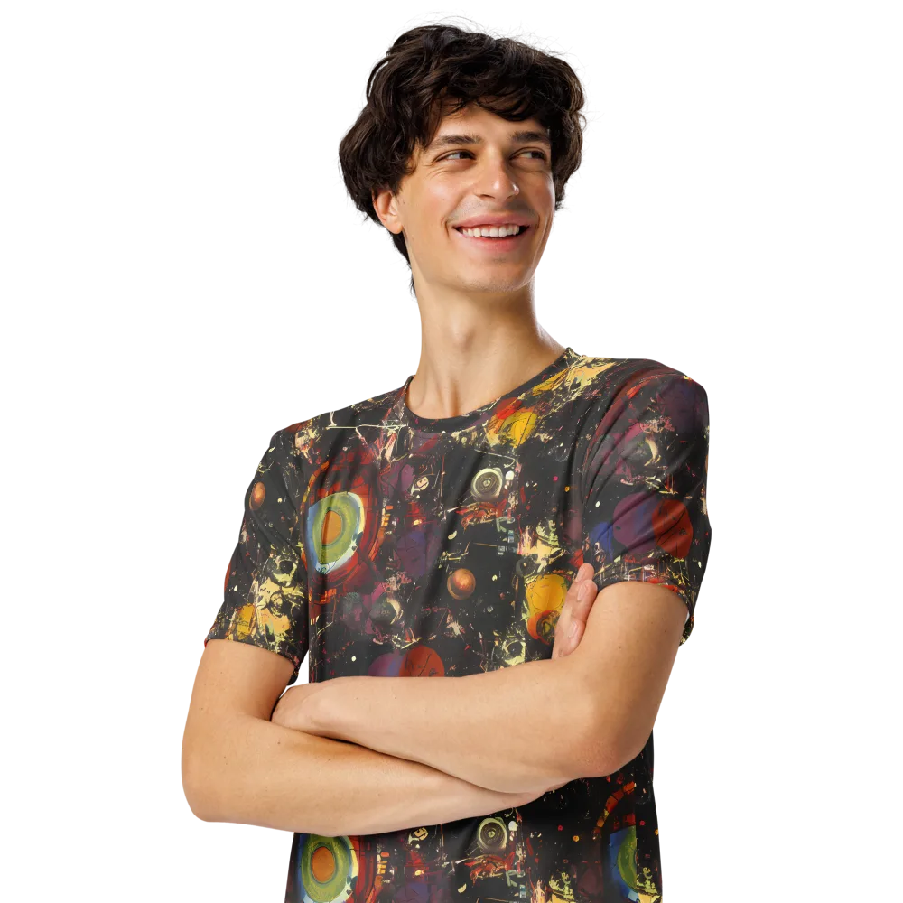 Lunar Funk on Men's Crew Neck T-Shirt — Left Front
