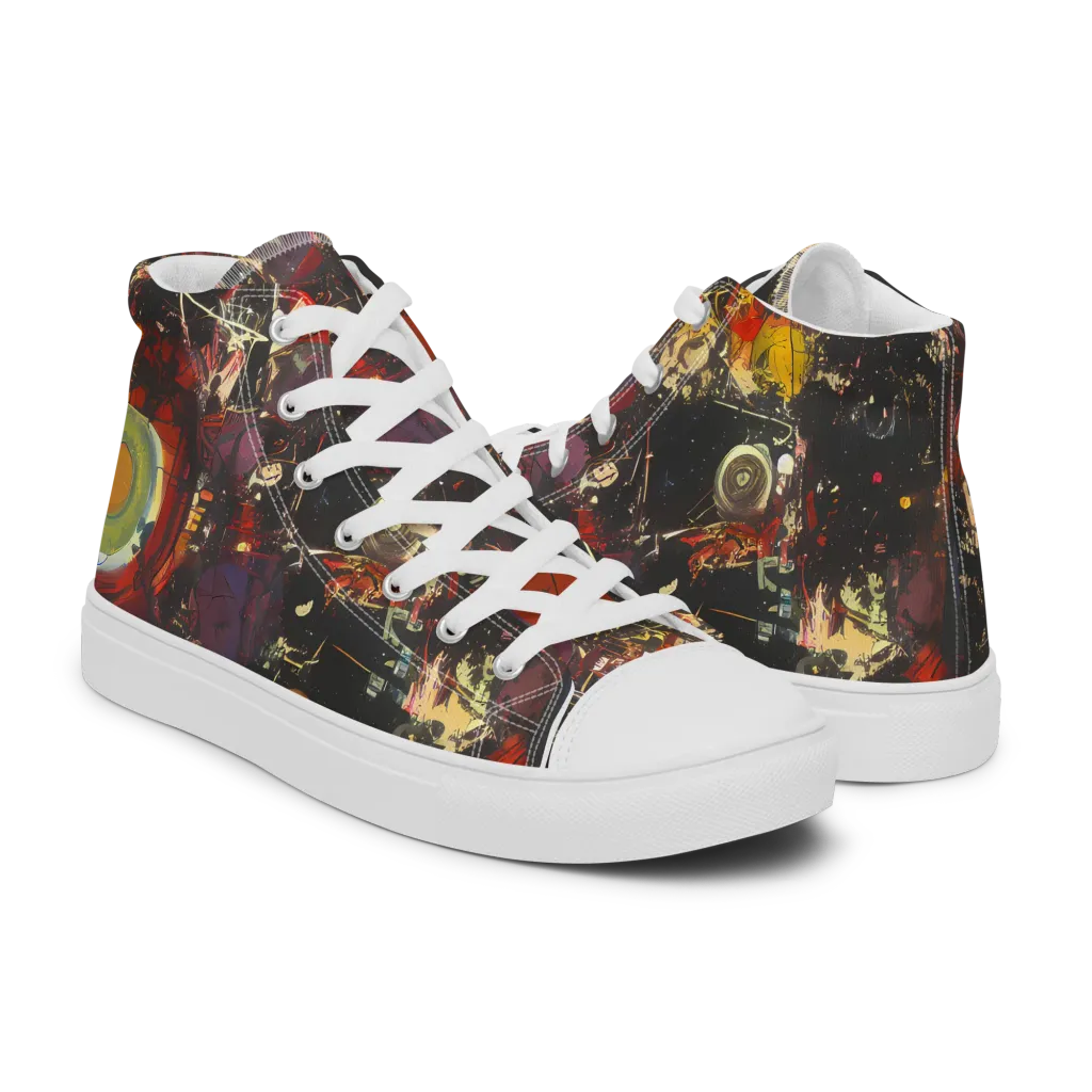Lunar Funk on Men's High Top Canvas Shoes — Right