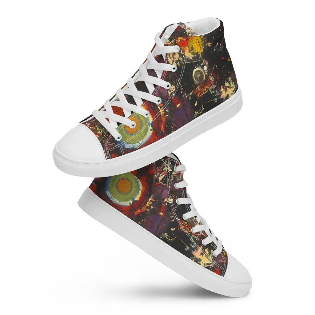 Lunar Funk on Men's High Top Canvas Shoes — Front
