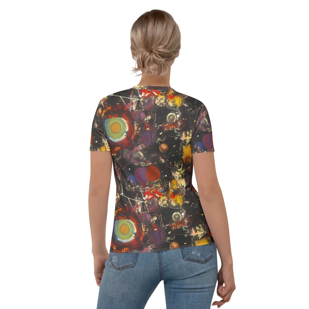 Lunar Funk on Women's Crew Neck T-Shirt — Back