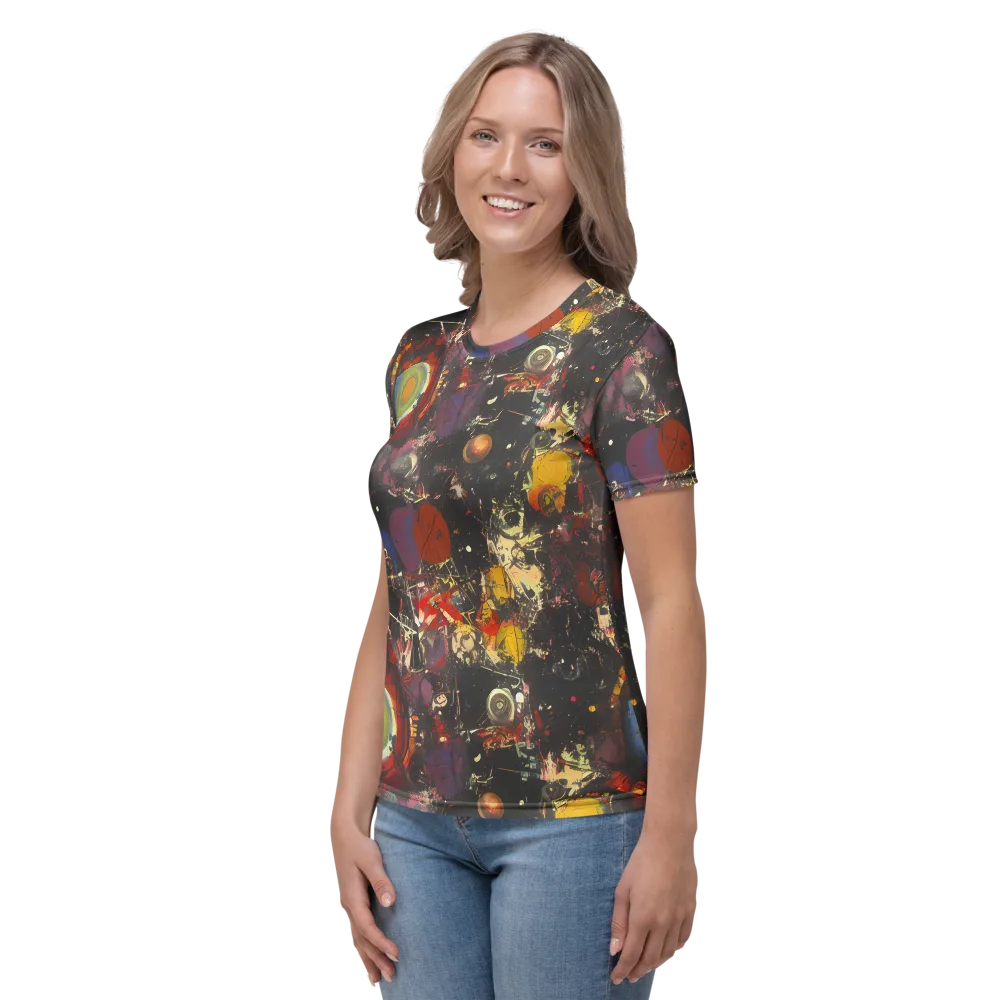 Lunar Funk on Women's Crew Neck T-Shirt — Left