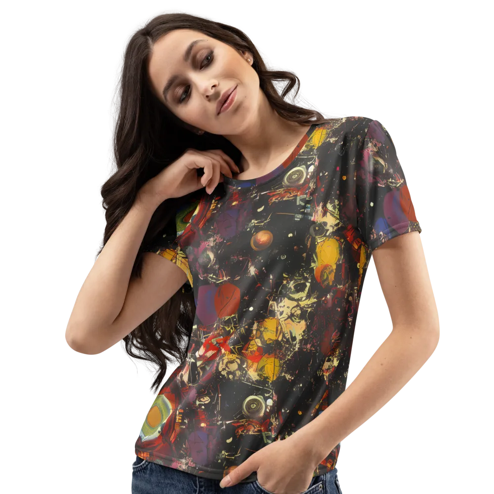 Lunar Funk on Women's Crew Neck T-Shirt — Left Front