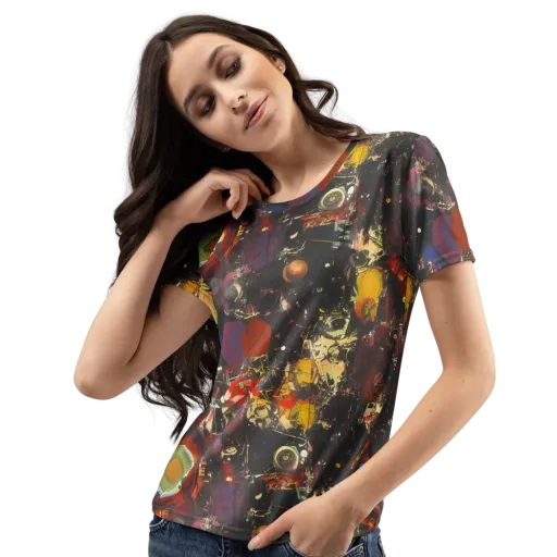 Lunar Funk on a Women's Crew Neck T-Shirt