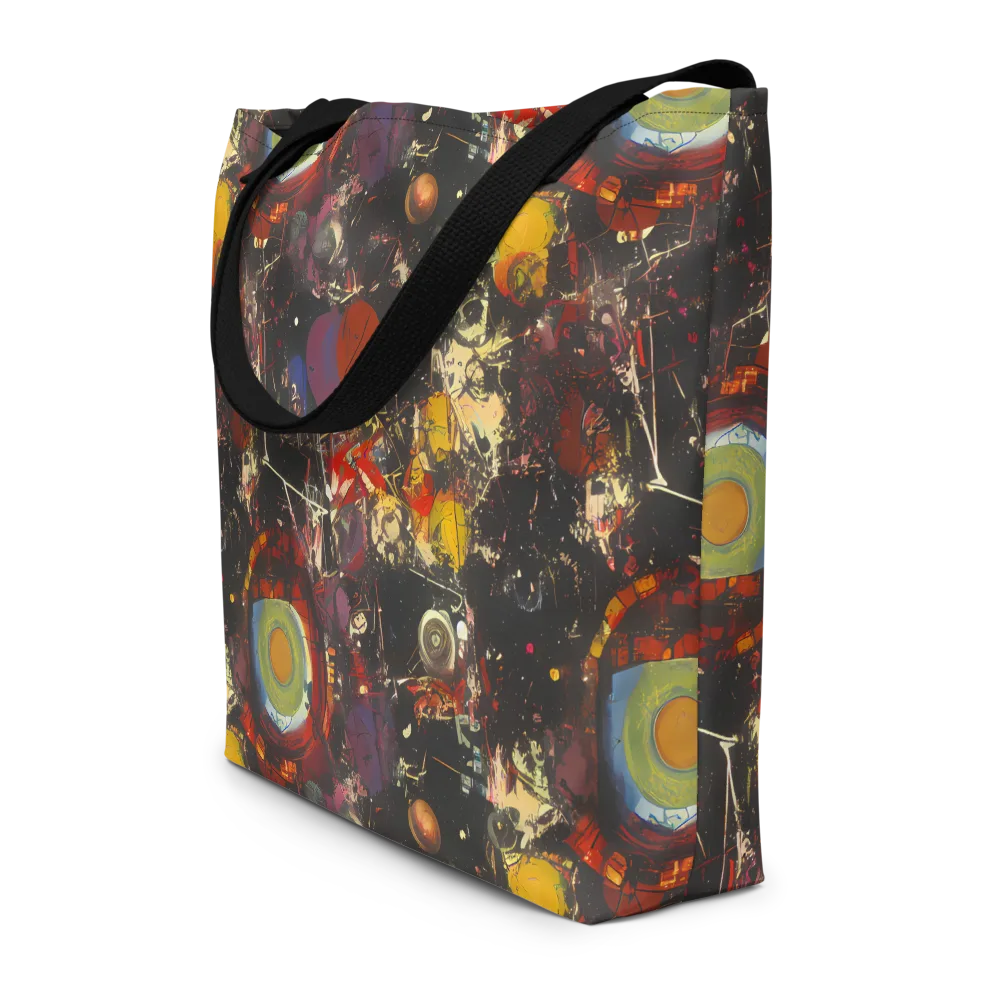 Lunar Funk on Large Tote Bag W/ Pocket — Front
