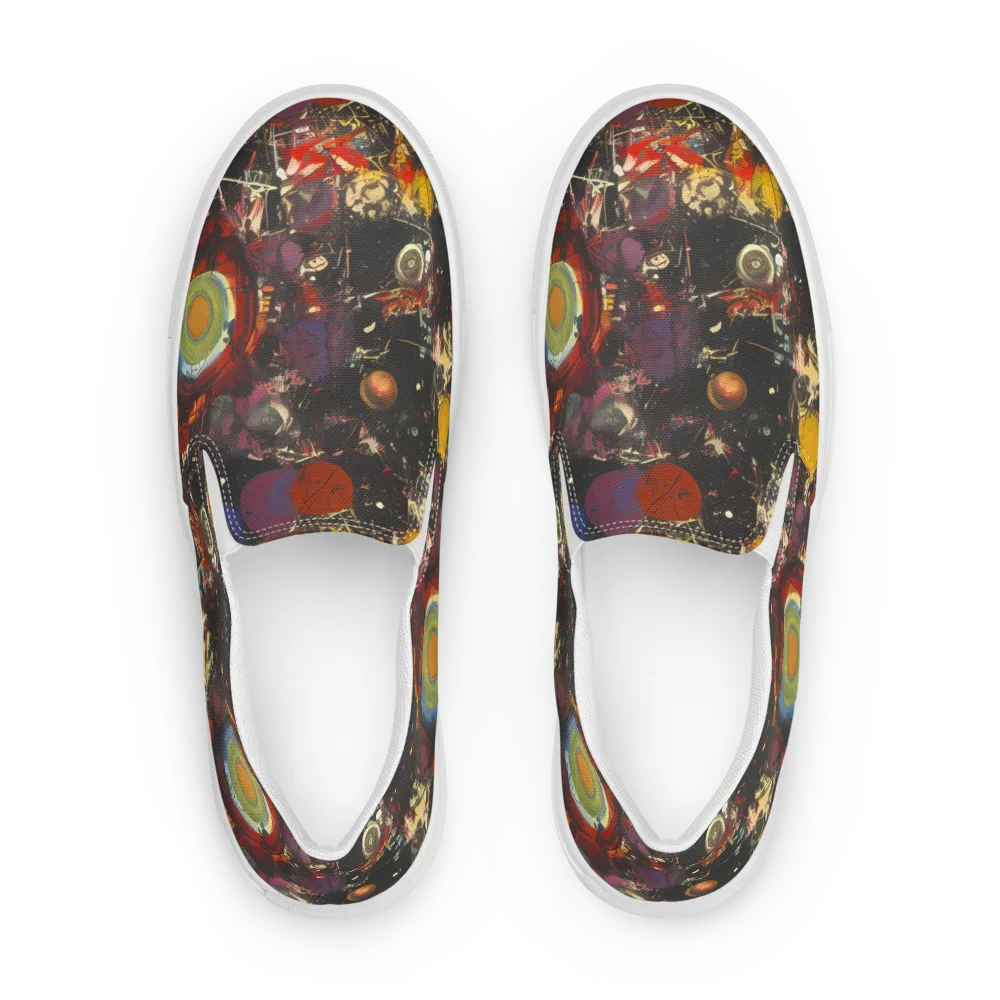 Lunar Funk on Women's Slip-On Canvas Shoes — Front
