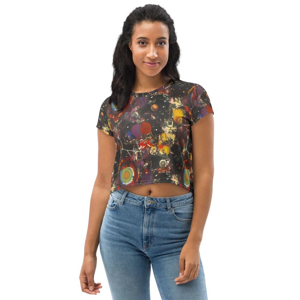 Lunar Funk on Crop Tee — Front