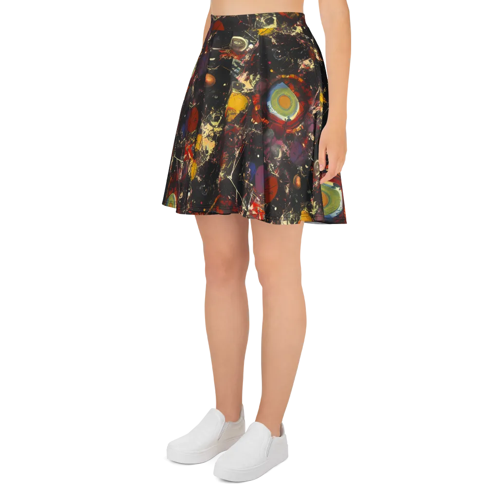 Lunar Funk on Skater Skirt — Left