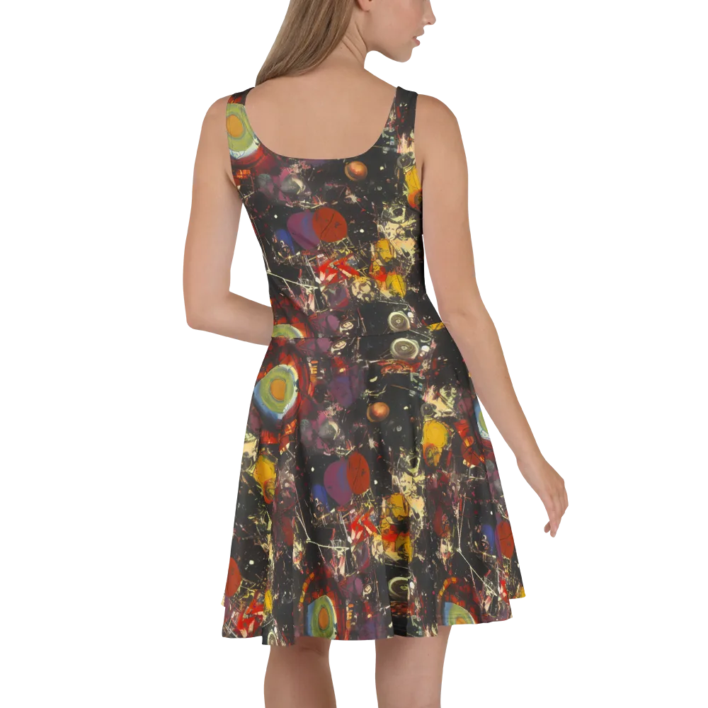Lunar Funk on Skater Dress — Back