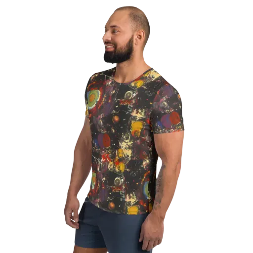 Lunar Funk on a Men's Athletic T-Shirt