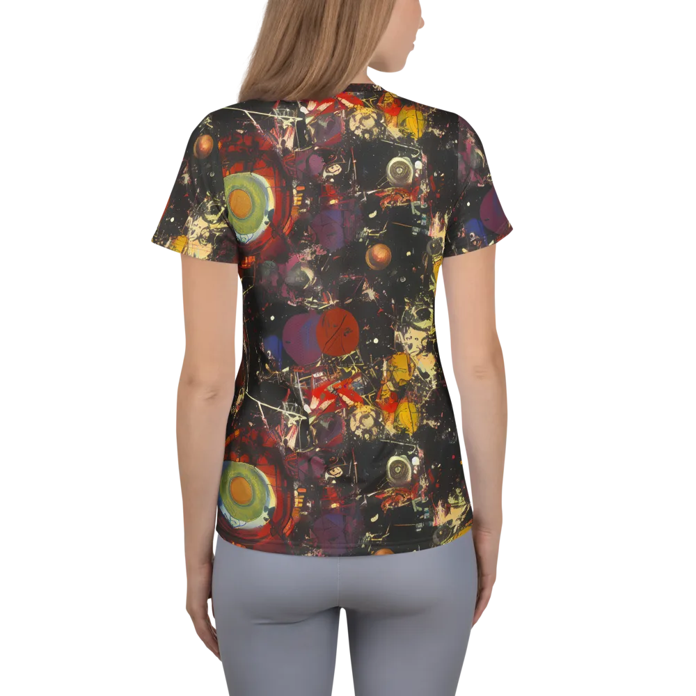 Lunar Funk on Women's Athletic T-Shirt — Back