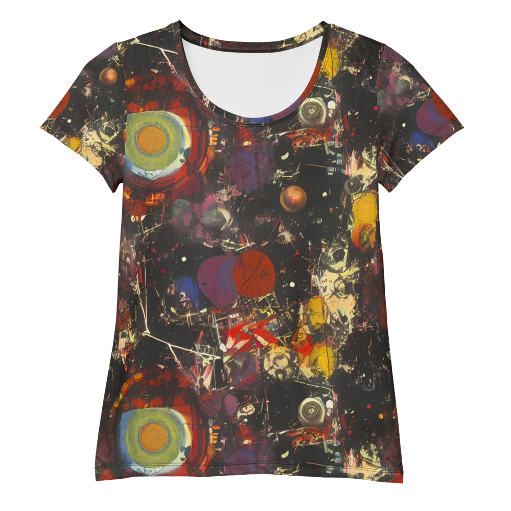 Lunar Funk on Women's Athletic T-Shirt — Front