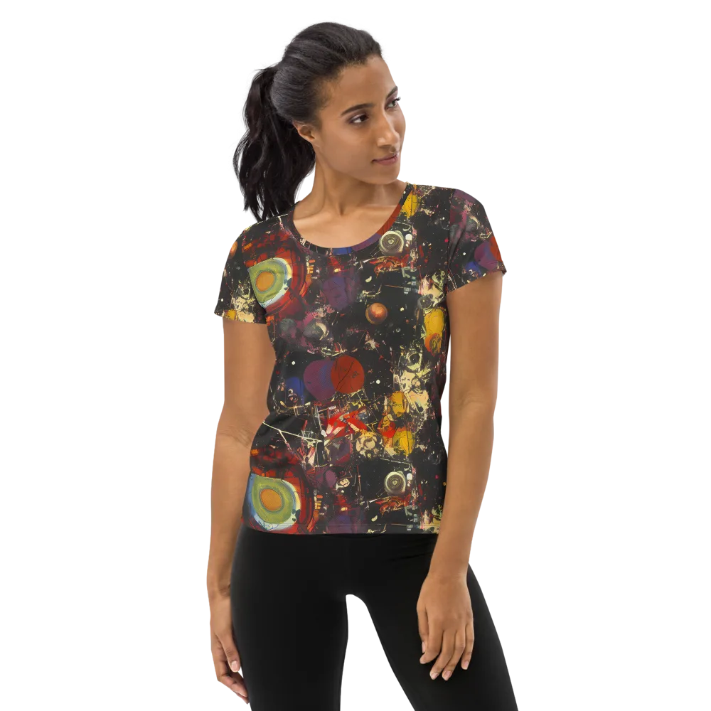 Lunar Funk on Women's Athletic T-Shirt — Front