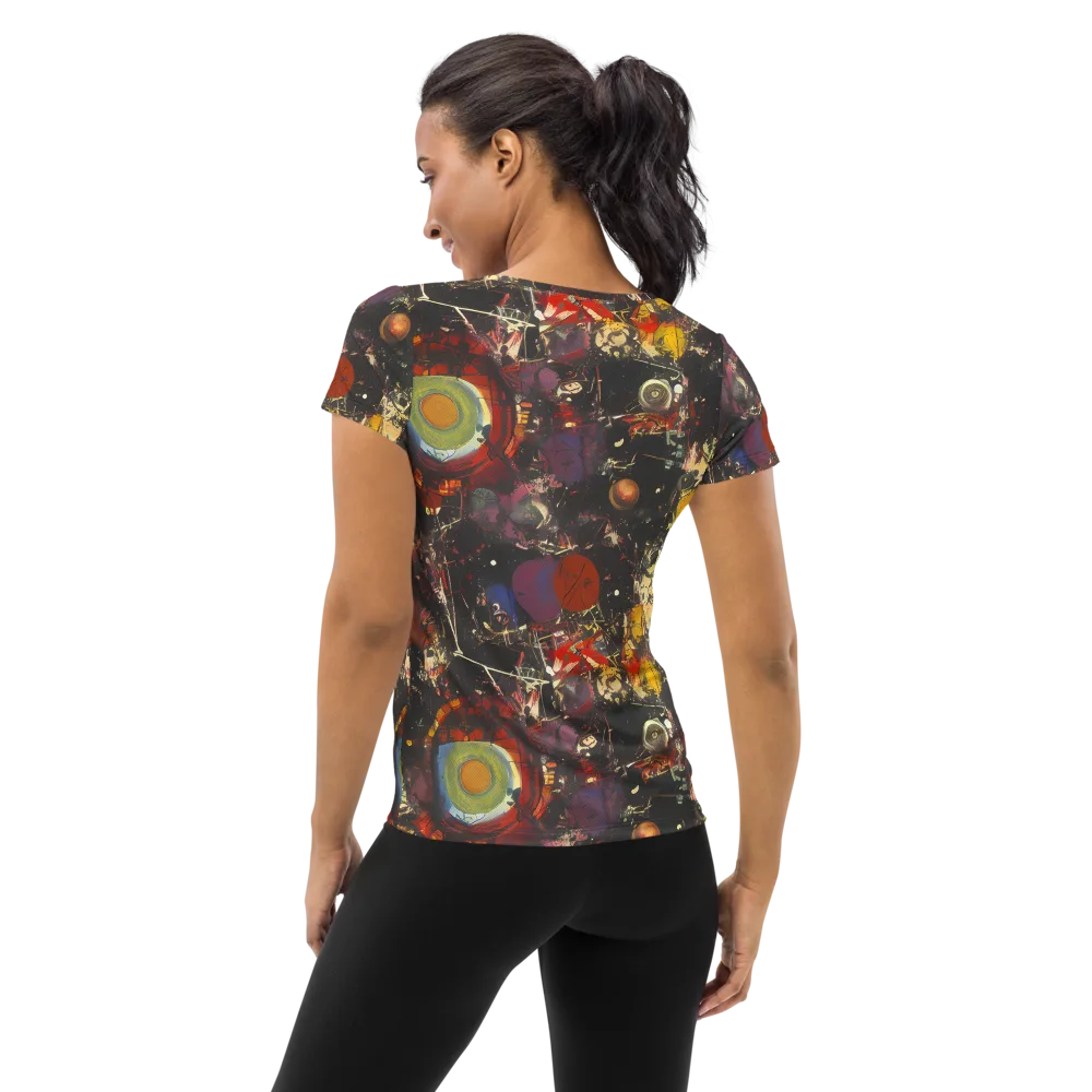 Lunar Funk on Women's Athletic T-Shirt — Back
