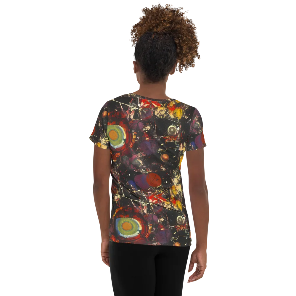 Lunar Funk on Women's Athletic T-Shirt — Back