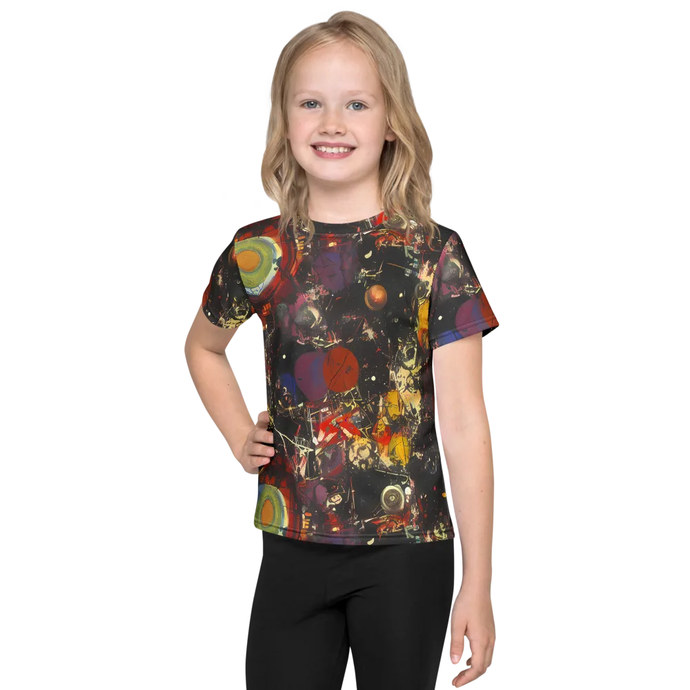 Lunar Funk on Kids Crew Neck T-Shirt — Front