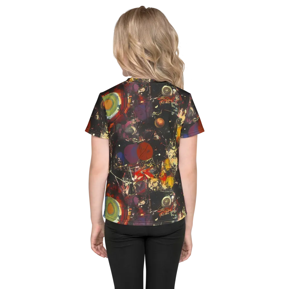 Lunar Funk on Kids Crew Neck T-Shirt — Back