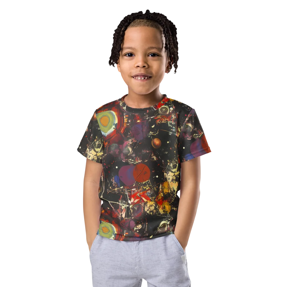 Lunar Funk on Kids Crew Neck T-Shirt — Front