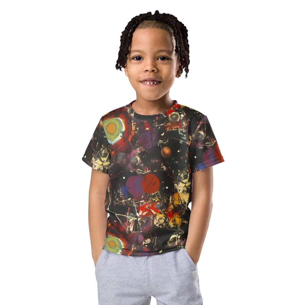 Lunar Funk on Kids Crew Neck T-Shirt — Front