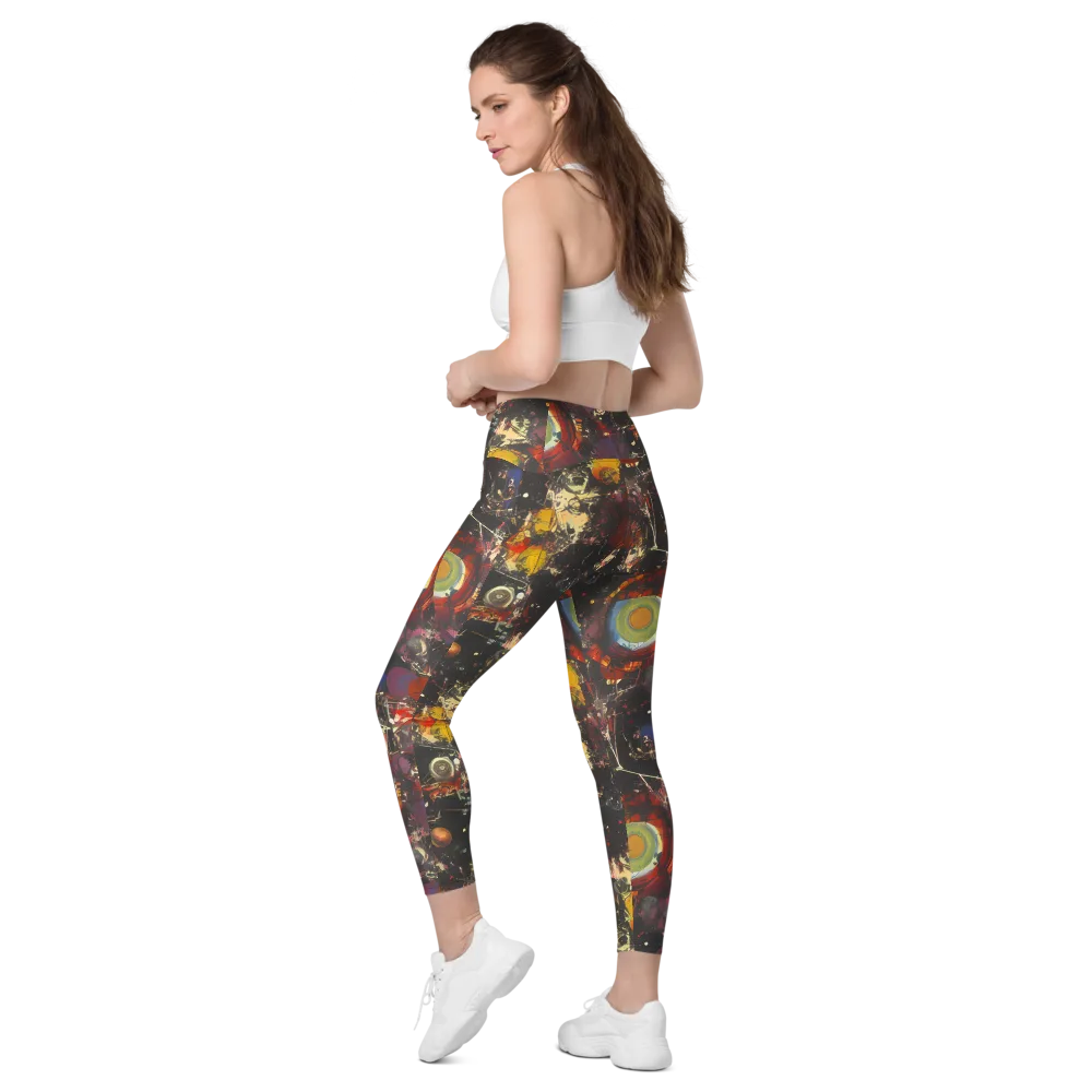 Lunar Funk on Leggings with Pockets — Left Back