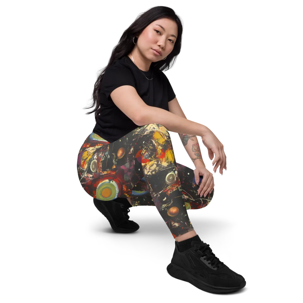 Lunar Funk on Leggings with Pockets — Right Front