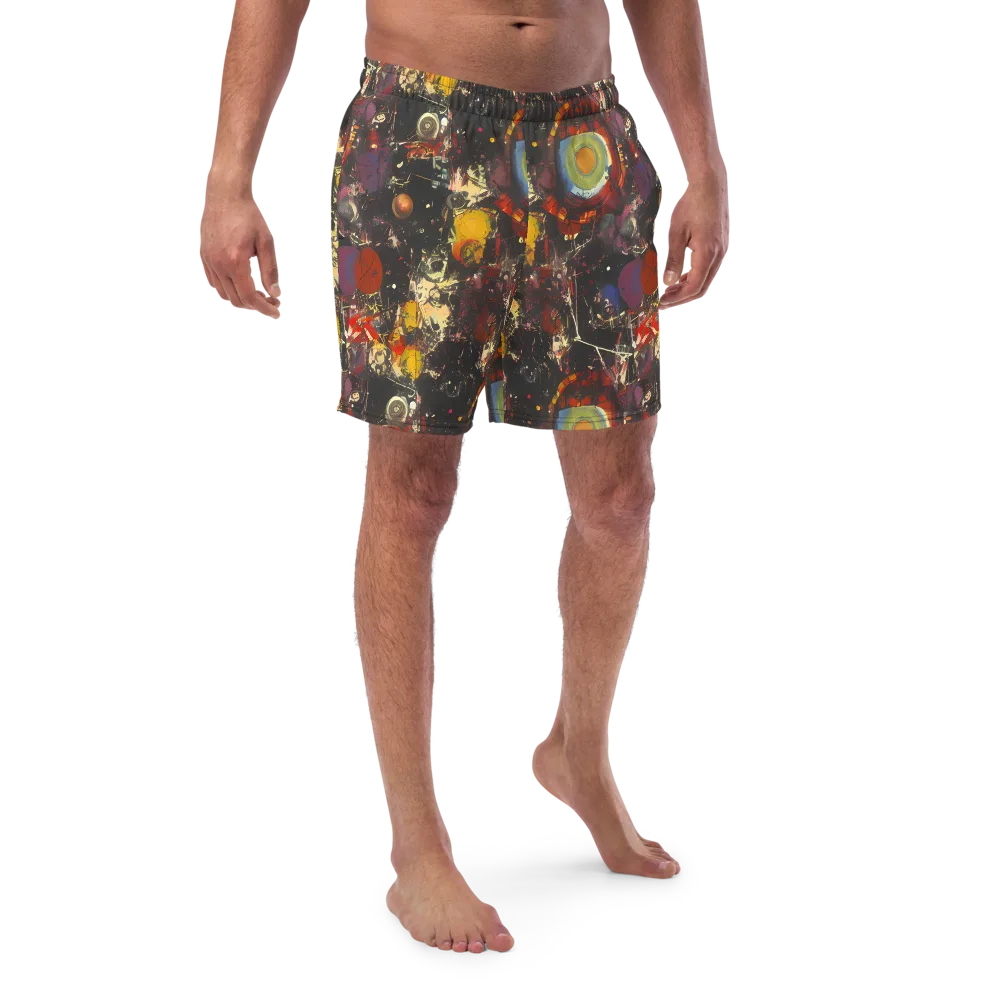 Lunar Funk on Swim Trunks — Front
