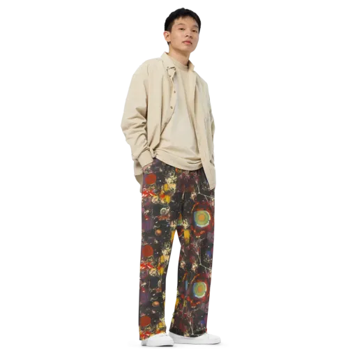 Lunar Funk on a Wide-Leg Pants