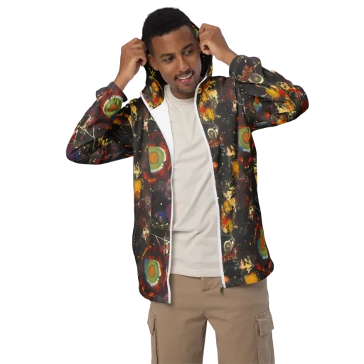 Lunar Funk on a Men's Windbreaker