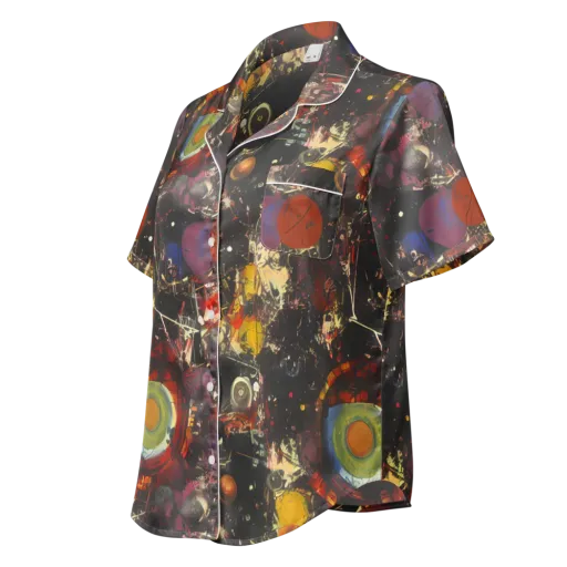 Lunar Funk on a Women's Short Sleeve Pajama Top