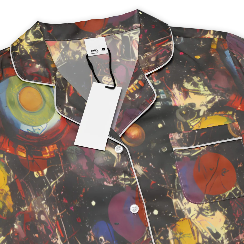 Lunar Funk on Women's Short Sleeve Pajama Top — Product details