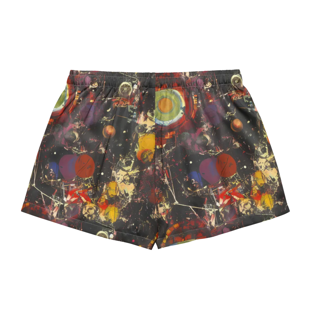 Lunar Funk on Women's Pajama Shorts — Back