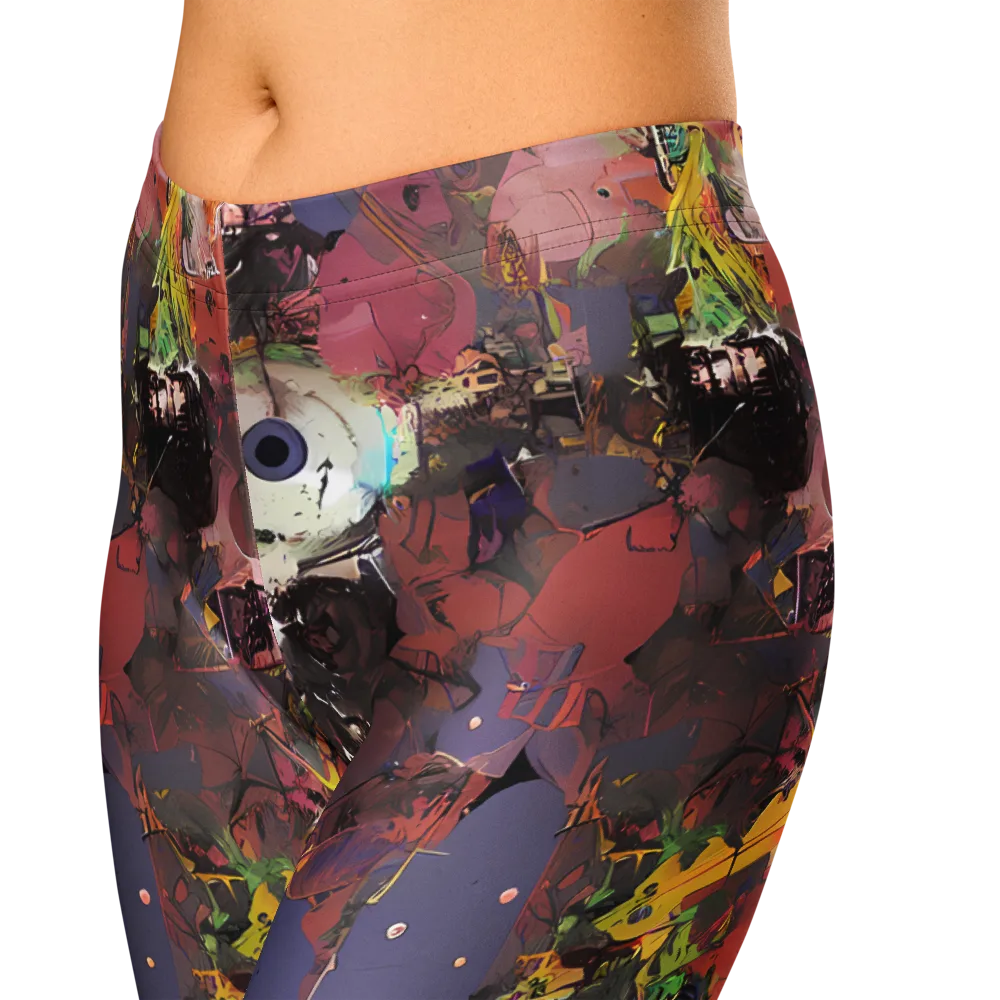 Riot of Rhythm on Capri Leggings — Zoomed-in