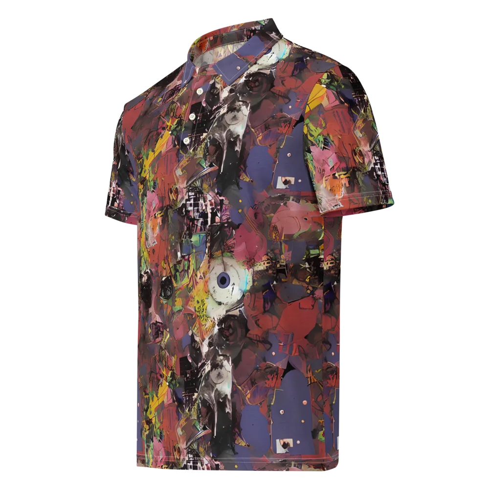 Riot of Rhythm on Men's Slim Fit Polo Shirt — Left Front