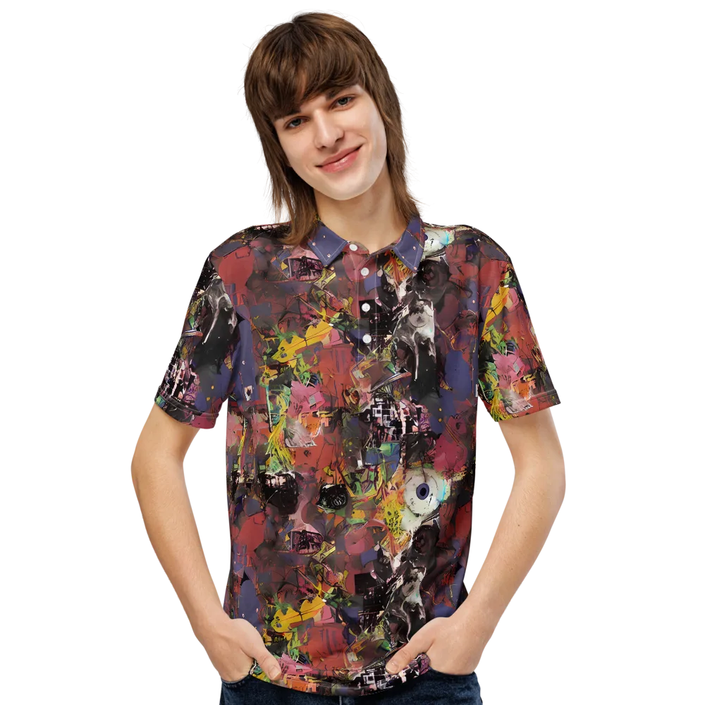Riot of Rhythm on Men's Slim Fit Polo Shirt — Front